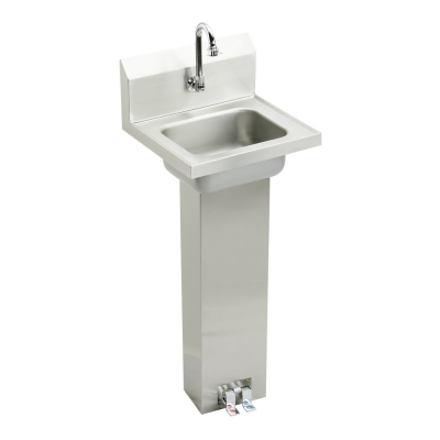 ELK SS Wall Sink w Ped & Fct