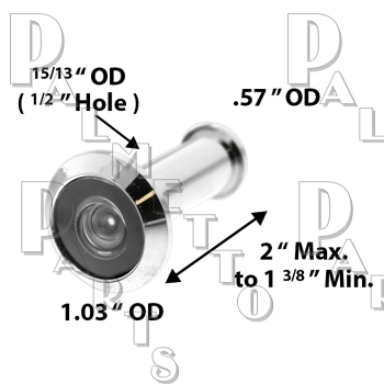 Door Viewer 180* -Chrome Finish