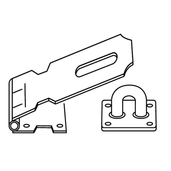 Hasp 2-1/2&quot; Zinc
