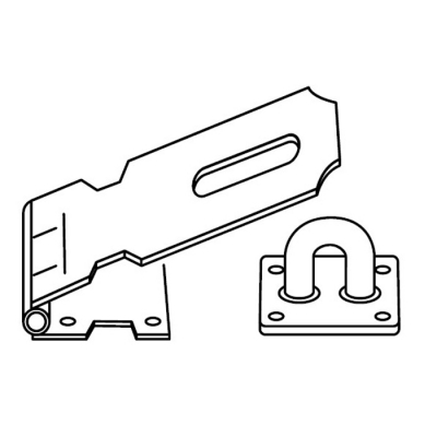 Hasp 2-1/2" Zinc