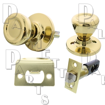 Passage Lockset Tulip Handle -Polished Brass Finish