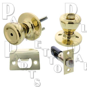 Privacy Lockset Tulip Handle -Polished Brass Finish