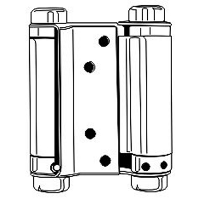 HBC Spring Hinge 6"x6" Black