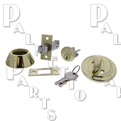 Single Cylinder Deadbolt -Polished Brass