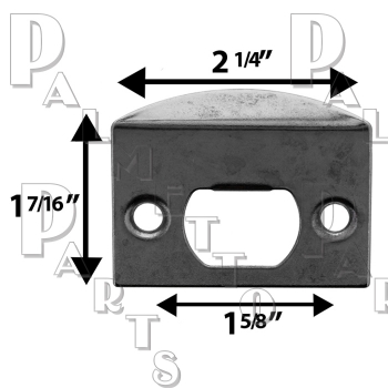 Latch Strike -Chrome Finish