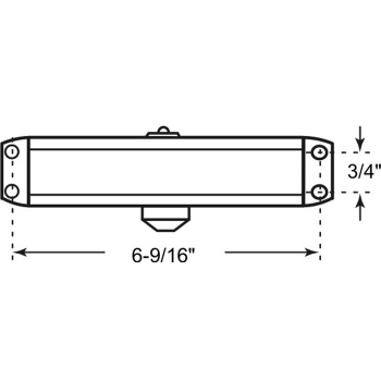 #2 Door Closer Aluminum Finish