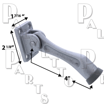 Door Holder HD 4&quot; -Aluminum Finish