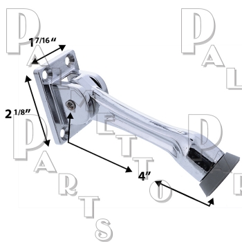 Door Holder HD 4&quot; -Chrome Finish