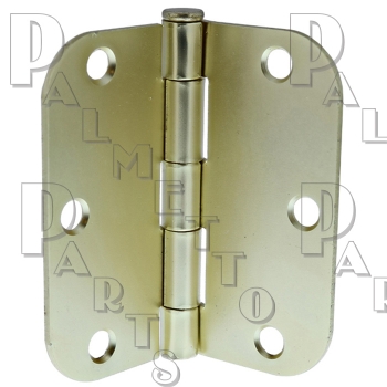 3-1/2&quot; x 3-1/2&quot; Hinge Square Corner Satin Brass