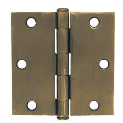 3.5x3.5 Hinge Sq Pair Sat Nkl