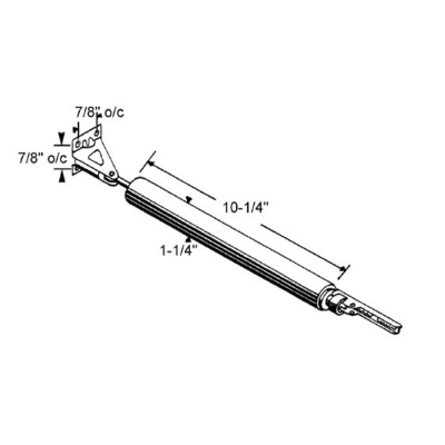 Pneumatic Door Closer -Black Finish