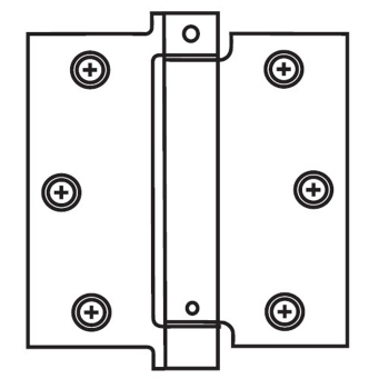 Spring Hinge 3-1/2&quot; x 3-1/2&quot; -Satin Brass