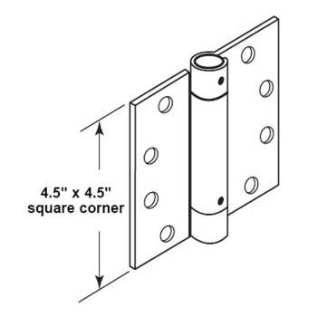 Spring Hinge  4-1/2&quot;x 4-1/2&quot; EACH -Prime Coat