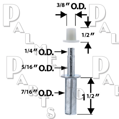 Bifold Door Top Pivot (Metal)