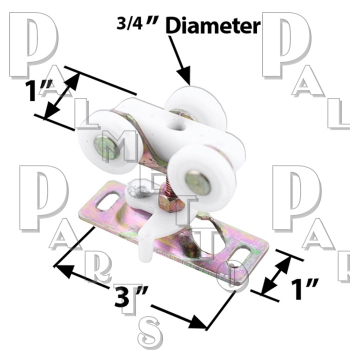 Wardrobe Door Roller -3/4&quot; Wheels