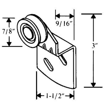 By-Pass 9/16&quot; Offset Hanger Roller