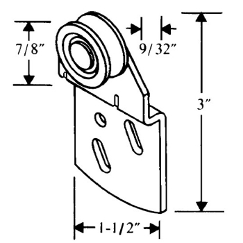 By-Pass 9/32&quot; Offset Hanger Roller