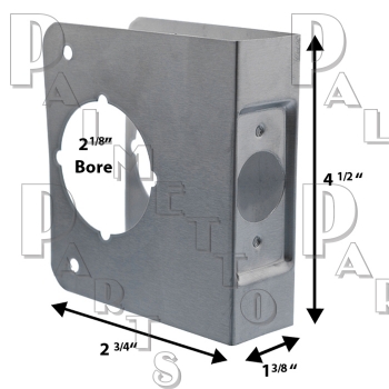 Door Reinforcer -Stainless Steel Finish