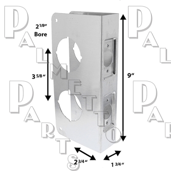 Door Reinforcer -Stainless Steel Finish