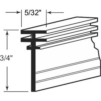 Shower Door Sweep 3/4" x 36"