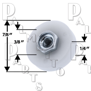 Roller -7/8&quot;OD Square Edge Pair