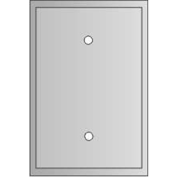 Metal Blank Plate Single
