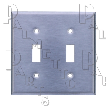 Double Gang Switch Plate Stainless Steel