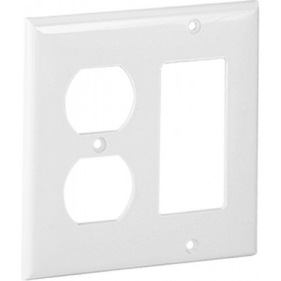 Midi GFI/Recpt Plate White