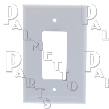 Jumbo Deco Wall Plate -White