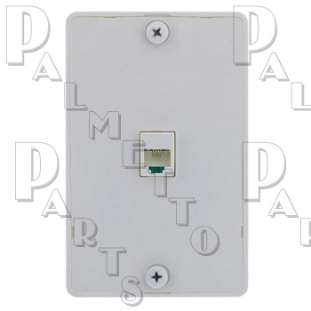 Modular Wall Phone Jack -White