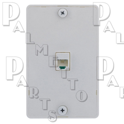 Modular Wall Phone Jack -White