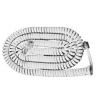 15&#039; Handset Phone Cord Ivory