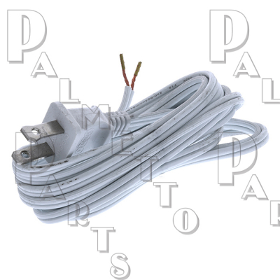 8' White Cord with Plug