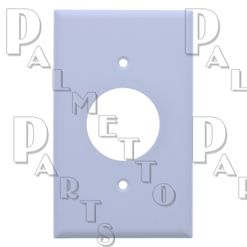 250V Single Receptacle Cover Plate White