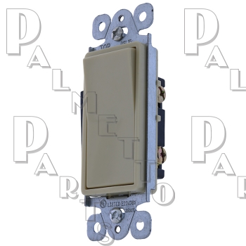 Lighted Deco Wall Switch Ivory