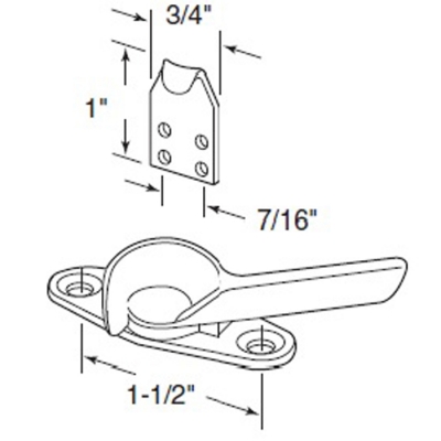 Window Cam Latch w/Keeper