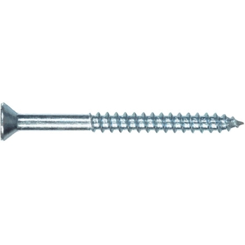 8 x 3/4&quot; Zinc Wood Screws -Phillips Flat Head