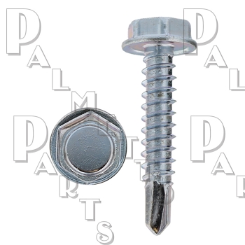 8 x 1-1/4&quot; Self Drilling Sheet Metal Screws -Hex Washer Head