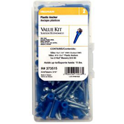 Anchor Kit 8-10 w/ Hex Washer Head Screws