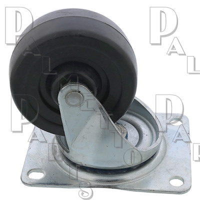 3" x 1-1/4" Swivel Caster Rubber Wheel