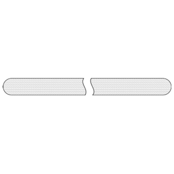 Tub Strips 7.5&quot;x .75&quot; Wh 100 Pack