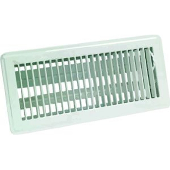 Mtl Floor Register 10&quot;x4&quot; Whit