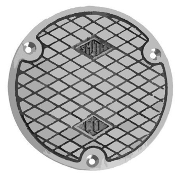 JR Smith Clean Out Cover<BR>5-1/2&quot;&quot; OD<BR>Nickel Plated Brass