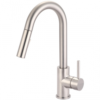Single Handle Pull-Down Kitchen Faucet -Brushed Nickel