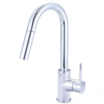 Single Handle Pull-Down Kitchen Faucet -Chrome