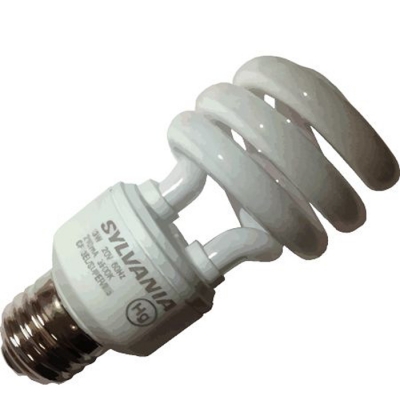 13W Mini-Spiral CFL 3500K Medium Base Bulk 50 Per Box