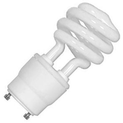 18W Mini-Spiral CFL 3500K GU24 Base