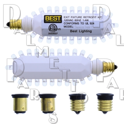 Exit Lt Screw In LED Retro Kt