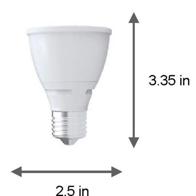 LED Par20 7W- 5000K- dim- 40beam -  40-000 hours