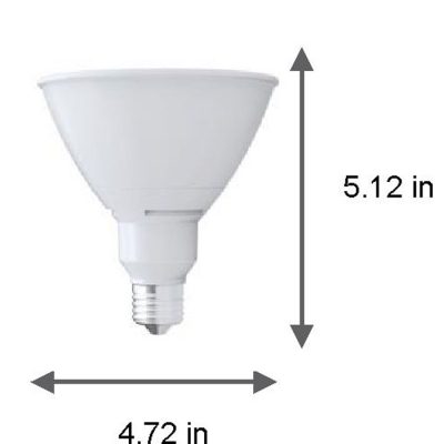 LED Par38 18W- 3000K- dimmable- 40°- 40K hours-wet location